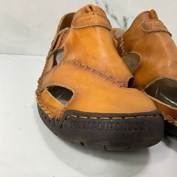 HSY Fashion 100% Caoutchouc Leather Closed Toe Sandals main image 4